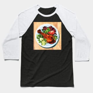 Chicken on Tandoor! Baseball T-Shirt